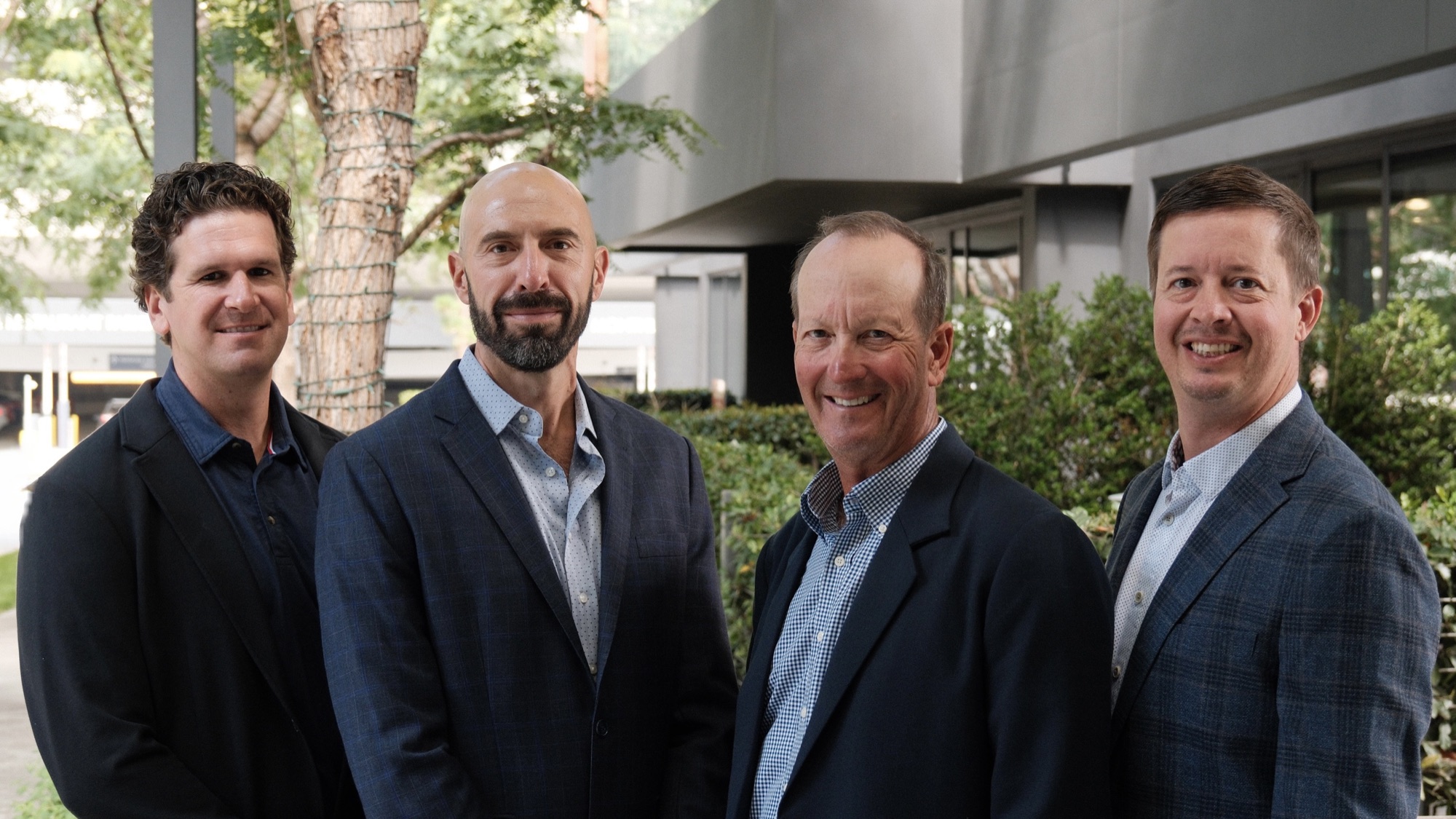 The Lyons & O’Brien R.E. team outside the firm's office